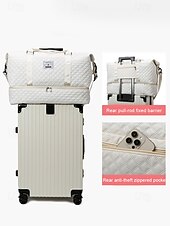 Χαμηλού Κόστους Ταξιδιωτικές Τσάντες-Σετ γυναικείων τσαντών duffel από πολυεστέρα, πολλά χρώματα, κομψό σχέδιο, ιδανικό για ταξίδια το Σαββατοκύριακο και γυμναστήριο