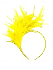 billiga Tillbehör-Kvinnors Mardi Gras fjäderöronband i flera färger livliga och roliga perfekta för karneval och maskeradtorer