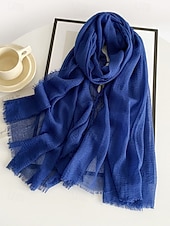 billige Tilbehør-Lett polyesterskjerf for kvinner, flere farger, mykt og tynt, perfekt for St. Patricks dag og hverdagsbruk