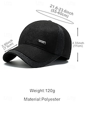 olcso Férfi kalapok-Férfi poliészter téli sapka összecsukható fülvédőkkel, több színben kapható – ideális hideg időjáráshoz és szabadtéri tevékenységekhez