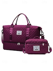 Χαμηλού Κόστους Ταξιδιωτικές Τσάντες-Σετ γυναικείων τσαντών duffel από πολυεστέρα, πολλά χρώματα, κομψό σχέδιο, ιδανικό για ταξίδια το Σαββατοκύριακο και γυμναστήριο