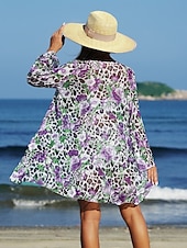 Χαμηλού Κόστους Σετ μπικίνι 3 τεμαχίων-Γυναικείο Μπικίνι 3 Τεμαχίων Μαγιό Σορτς Slim Χωρίς Πλάτη Διακοπές Παραλία V Λαιμός Αμάνικο Μαγιό