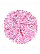 abordables Accesorios-Beret de lentejuelas de Mardi Gras para mujeres en múltiples colores material de poliéster perfecto para carnaval y bailes de máscaras