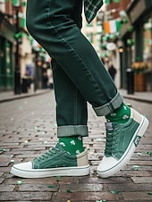 economico Scarpe da uomo-scarpe da ginnastica da uomo, scarpe casual leggere con lacci e suola in gomma, stile da passeggio quotidiano resistente per uomo, perfette per streetwear, viaggi e outfit per il giorno di San