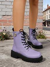 cheap Women's Shoes-Women's Green Lace-up Boots with St. Patrick's Day Vibe – Stylish Durable Boots with Sturdy Soles, Ideal for Parades, Outdoor St. Patrick's Day Celebrations and Festive Adventures