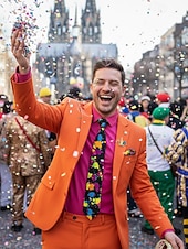 お買い得  アクセサリー-男性用ポリエステルタイ、複数のパターン、スタイリッシュなデザイン、カーニバルや仮面舞踏会用