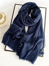 billige Tilbehør-Lett polyesterskjerf for kvinner, flere farger, mykt og tynt, perfekt for St. Patricks dag og hverdagsbruk