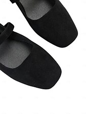 cheap Women's Flats-Women's Mardi Gras Mustard Yellow Mary Jane Flats with Square Toe – Retro Style, Comfortable Fit, Perfect for Carnival, Festivals, and Daily Wear