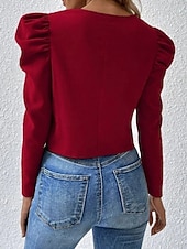 economico giacche casual-Per donna Giacca Casual Confortevole Traspirante Cerniera Casual Tinta unica Vacanza Streetwear Abbigliamento quotidiano Uscire Cerniera Corto Girocollo Vestibilità regolare Manica Lunga Capispalla