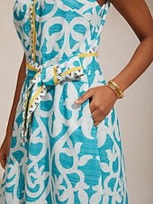  Maxikleid mit Hemdkragen, Gürteltasche