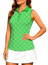  St. Patrick Women's Plants Floral Clover Workout Tank Top Tops Shirt Sport Shirt Sleeveless Sporty UPF50+ UV Resistant Trainer Dancing Breathable Pilates Cheerleader Costumes Volleyball Fold-over