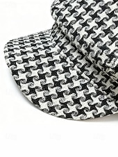 levne Dámské klobouky-Dámská polyesterová čepice s pepito vzorem – elegantní vintage design, více barev, stylová a pohodlná pro každodenní nošení