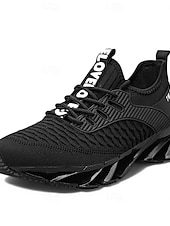 Χαμηλού Κόστους Ανδρικά υποδήματα-Ανδρικά αθλητικά παπούτσια για τρέξιμο σε νέον πράσινο, αναπνεύσιμα, ελαφριά αθλητικά παπούτσια με σόλα blade, μοντέρνα αθλητικά παπούτσια για περπάτημα, γυμναστήριο, καθημερινή χρήση και ρούχα για
