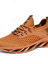 Χαμηλού Κόστους Ανδρικά υποδήματα-Ανδρικά αθλητικά παπούτσια για τρέξιμο σε νέον πράσινο, αναπνεύσιμα, ελαφριά αθλητικά παπούτσια με σόλα blade, μοντέρνα αθλητικά παπούτσια για περπάτημα, γυμναστήριο, καθημερινή χρήση και ρούχα για