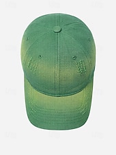 tanie Dzień Świętego Patryka-czapka baseballowa z bawełny z gradientem, unisex, ze zniszczonym wzorem, dostępna w wielu kolorach, idealna na dzień św. Patryka i do noszenia na co dzień