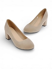 voordelige Pumps met blokhak-Roze suède pumps voor dames met blokhak - elegant &amp;Comfortabele hoge hakken voor Valentijnsdag, een romantische avond en speciale gelegenheden.