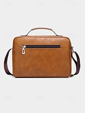 economico Borselli da uomo-borsa a tracolla da uomo in similpelle, multitasche, grande capacità, elegante tracolla, disponibile in più colori