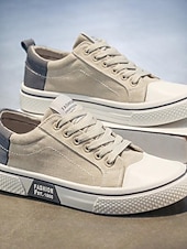 economico Scarpe da uomo-scarpe da ginnastica da uomo, scarpe casual leggere con lacci e suola in gomma, stile da passeggio quotidiano resistente per uomo, perfette per streetwear, viaggi e outfit per il giorno di San