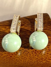 voordelige Huwelijk ACC-dames oorbellen van imitatieparels van legering - elegant ontwerp in meerdere kleuren, perfect voor bruiloften en dagelijks gebruik