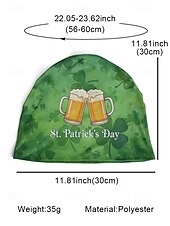 economico Accessori-berretto da donna per il giorno di San Patrizio, misto cotone e poliestere, vari modelli con trifogli e grafiche festive, perfetto per le feste e per l'uso quotidiano