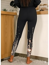  Γυναικείες Λετζίνγκ Παντελόνια Σχεδιαστή Sparkle Σαφής  Λάμψη Ύψους Αγκώνα Υψηλή Μέση Γραφικές Εκτυπώσεις Λουλούδι  Φλοράλ Εκτύπωση Έλεγχος Κοιλιάς Άνοδος Γλουτών Άνεση Υψηλή Ελαστικότητα Yoga