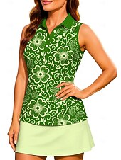  Svatý Patrik Dámské Rostliny Květiny Trávová zelená Cvičební tílko Topy Tričko Sportovní košile Bez rukávů Sportovní Květinový UPF50+ Odolná proti UV záření Trenér Tanec Prodyšné Pilates Kostýmy pro