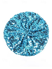 abordables Accesorios-Beret de lentejuelas de Mardi Gras para mujeres en múltiples colores material de poliéster perfecto para carnaval y bailes de máscaras