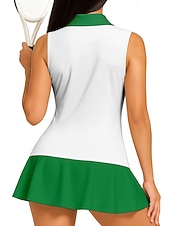  Svatý Patrik Dámské Trávová zelená Sportovní košile Turistická polokošile Nátělník Tenisové tričko Bez rukávů Květinový Knoflíky UPF50+ Odolná proti UV záření Vysoká pružnost Odvod vlhkosti Prodyšné