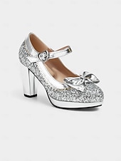 Χαμηλού Κόστους Γυναικεία παπούτσια-Γυναικείες Σατανάδες Χρυσές Γυαλιστερές Mary Jane με Λεπτομέρεια σε Σχέδιο - Λαμπερές Πλατφόρμες Ρετρό Στυλ Γοητείας Ιδανικές για Καρναβάλι και Εορταστικές Γιορτές