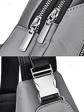 お買い得  メンズバッグ-男性用防水オックスフォード布製スリングバッグ、USB充電ポート付き、多用途、複数の色展開、カジュアルやアウトドアでの使用に最適