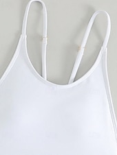 economico Costumi interi-Per donna Costumi da bagno Intero Costume da bagno Perizoma intero Senza schiena Vacanza Abbigliamento da Spiaggia Tinta unica Girocollo Senza Maniche Costumi da bagno