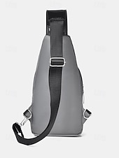 お買い得  メンズバッグ-男性用防水オックスフォード布製スリングバッグ、USB充電ポート付き、多用途、複数の色展開、カジュアルやアウトドアでの使用に最適