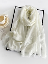 billige Tilbehør-Lett polyesterskjerf for kvinner, flere farger, mykt og tynt, perfekt for St. Patricks dag og hverdagsbruk