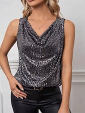 Χαμηλού Κόστους Επίσημες Μπλούζες-Γυναικεία Καλοκαιρινές κορυφές Μπλούζα Ντυτές μπλούζες Σουρωτά Πούλιες Κουρελού Σκέτο Κομψό Βίντατζ Καθημερινά Αμάνικο Με σούρα στο λαιμό Κανονικά μπλουζάκια Καθημερινά Δουλειά Αργίες