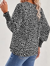 economico Serbatoio Grafico-Per donna Maglietta Stampato Floreale Casual Manica Lunga Scollo a V Top Regolari Quotidiano Uscire Weekend Nero Rosa Vino Blu marino Verde Primavera Autunno
