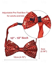 abordables Accesorios-Conjunto de tirantes y corbata de poliéster con lentejuelas para hombre, diseño de corbata con cremallera, varios colores, perfecto para el Día de San Patricio y celebraciones de carnaval.