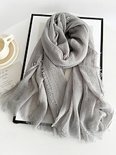 billige Tilbehør-Lett polyesterskjerf for kvinner, flere farger, mykt og tynt, perfekt for St. Patricks dag og hverdagsbruk