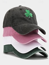 abordables Accesorios-Sombrero de visera de poliéster para hombre con peluca sintética colorida, disponible en varios colores, perfecto para el Día de San Patricio, carnaval y ocasiones festivas.