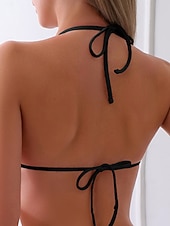 זול בגדי ים חלק אחד-בגד ים נשים חלק אחד חתכים סקסיים עם חוטי תיל מונוקיני דחיסת בטן מותן גבוהה דק ללא גב חופשת חוף צבעים מוצקים צוואר כפתף בלי שרוולים