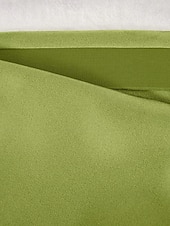 abordables Faldas Formales-Mujer Elegante Moda Maxi Alta cintura Faldas Plano Frunce Rígido Diario Calle Negro Champaña Verde Ejército Verde Trébol Verano