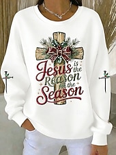 levne Humor a citáty mikiny-Dámské Pullover Mikiny Tisk Grafika Písmeno Na běžné nošení Dlouhý rukáv Tričkový Běžné topy Ležérní ulice Na den Vodní modrá Bílá Světlá růžová Rubínově červená Oranžová Podzim Zima