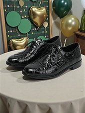  Γυναικεία πράσινα παπούτσια Oxford από ψεύτικο κροκόδειλο – φλατ παπούτσια με χαμηλό τακούνι και κορδόνια για την παρέλαση της ημέρας του Αγίου Πατρικίου, ιρλανδικά ρούχα φεστιβάλ &εορτασμοί διακοπών