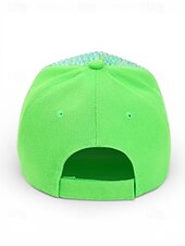 abordables Accessoires-Casquette unisexe ornée de strass, en polyester, décoration scintillante, disponible en plusieurs couleurs, idéale pour la Saint-Patrick, le carnaval et au quotidien.