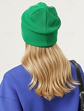 abordables Día de San Patricio-Gorro informal para mujer, material de poliéster, disponible en varios colores, perfecto para el Día de San Patricio y uso diario.