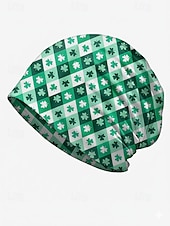 economico Accessori-berretto da donna per il giorno di San Patrizio, misto cotone e poliestere, vari modelli con trifogli e grafiche festive, perfetto per le feste e per l'uso quotidiano