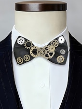 Недорогие Аксессуары-Мужской галстук-бабочка в стиле стимпанк - многоцветный регулируемый полиэстеровый галстук-бабочка для карнавала косплея и тематических вечеринок