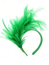billiga Tillbehör-Kvinnors Mardi Gras fjäderöronband i flera färger livliga och roliga perfekta för karneval och maskeradtorer