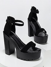 halpa Naisten kengät-naisten vihreät platform-sandaalit lohkokorolla - rohkeat nilkkaremmit avoimet kärjet juhlakengät Pyhän Patrickin päivän juhlintaan, irlantilaisiin festivaaleihin &amp;yöjuhlat