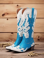 voordelige Damesschoenen-Dames Mardi Gras Rode Cowboylaarzen met Nieten - Festivalstijl Westernlaarzen Ideaal voor Carnaval Parades Kostuumfeesten Straat Festivals  Themed Vieringen