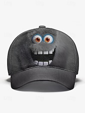 baratos Chapéus Masculinos-Boné de beisebol masculino com estampa divertida de monstrinhos, disponível em várias cores, perfeito para uso casual e no dia a dia.